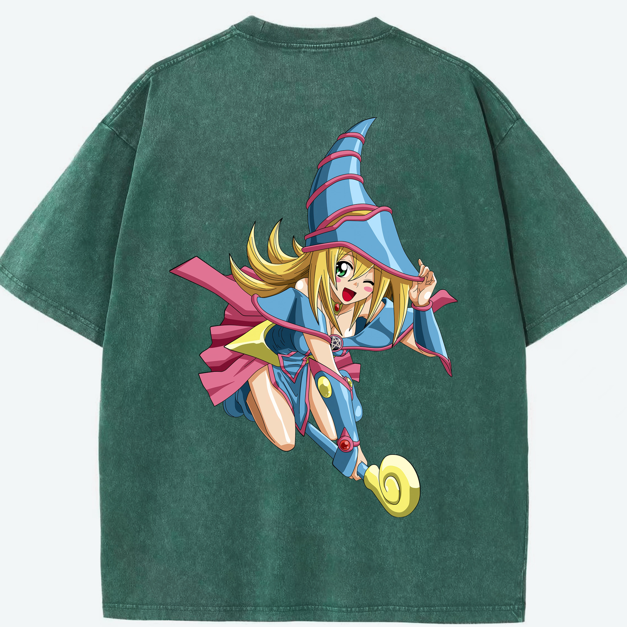 （画像用） 遊☆戯☆王 Yu-Gi-Oh! 綿100% ヴィンテージ風 半袖Tシャツ（背面プリント）